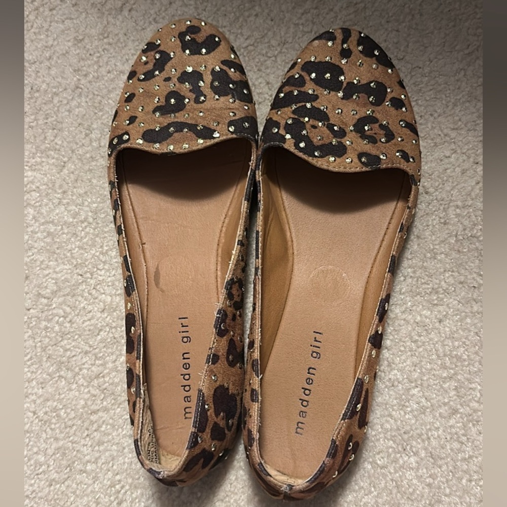 Leopard Ballet Flats Size 10